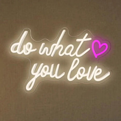 Do What You Love Bright Pink Led Neon Sign For Home Studio Cafe | Shineneon