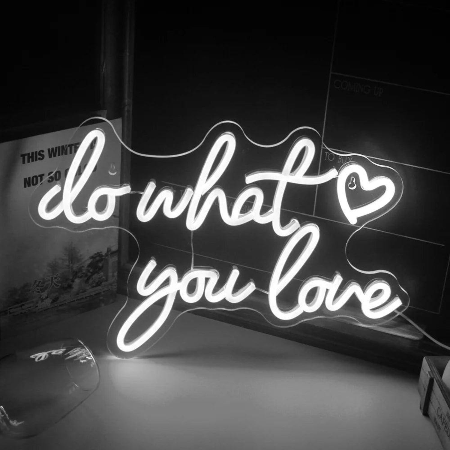 Do What You Love Bright Pink Led Neon Sign For Home Studio Cafe | Shineneon