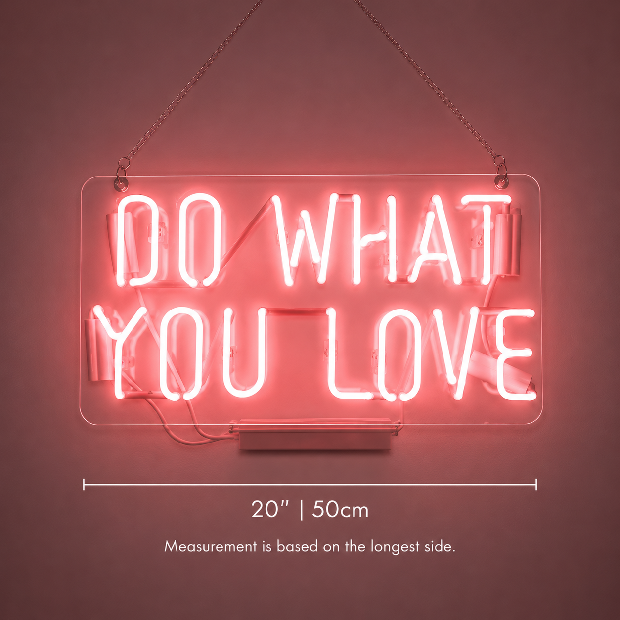 Do What You Love LED Neon Sign Bedroom Decor - 04 Size Image