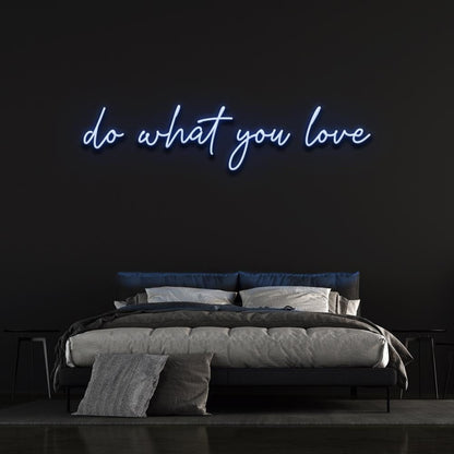 Do What You Love Led Neon Sign Green Script Bedroom Wall Decor | Shineneon