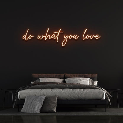 Do What You Love Led Neon Sign Green Script Bedroom Wall Decor | Shineneon