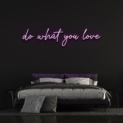 Do What You Love Led Neon Sign Green Script Bedroom Wall Decor | Shineneon