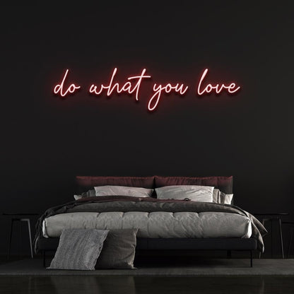Do What You Love Led Neon Sign Green Script Bedroom Wall Decor | Shineneon