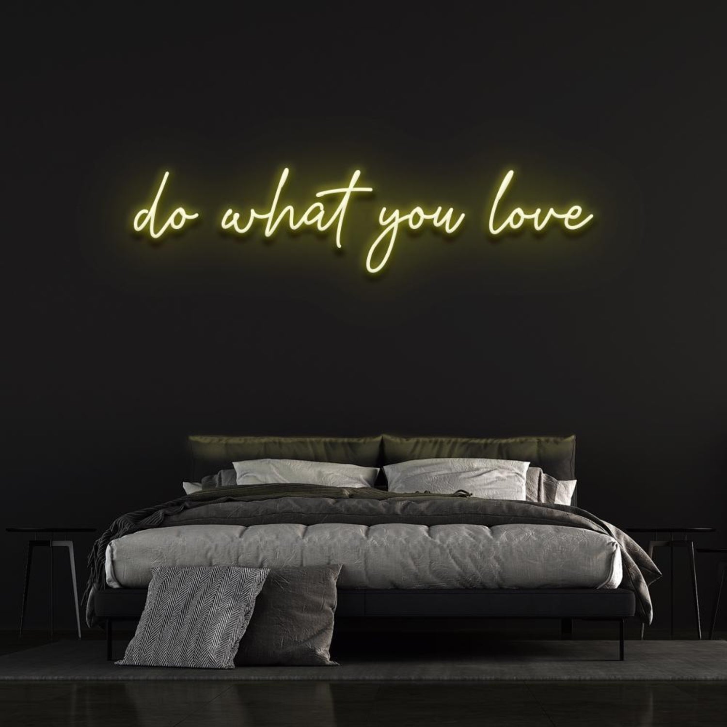 Do What You Love Led Neon Sign Green Script Bedroom Wall Decor | Shineneon