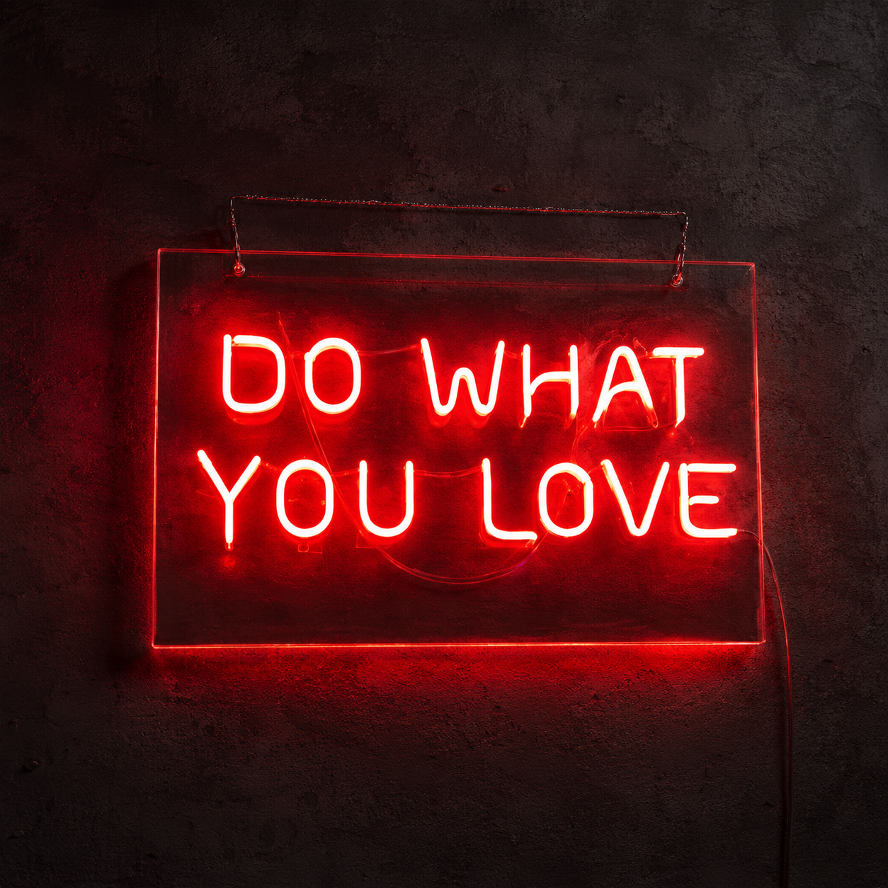 Do What You Love LED Neon Sign Home Wall Art - 03 Real Lifestyle Scene