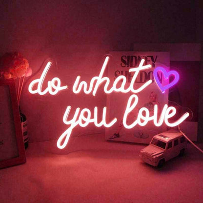 Do What You Love Wedding Decor Neon Sign | Shineneon