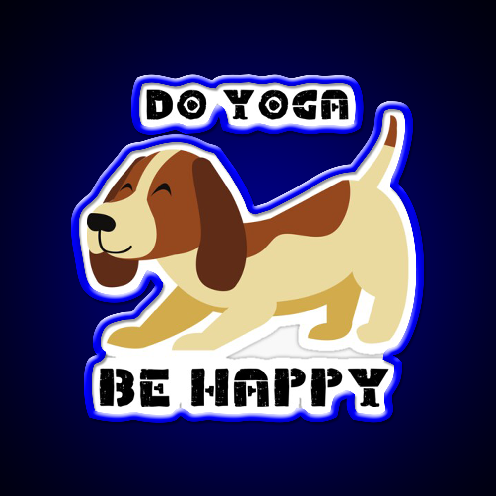Do Yoga Be Happy Yoganamaste Health Yoga Led Neon Sign Rgb Color