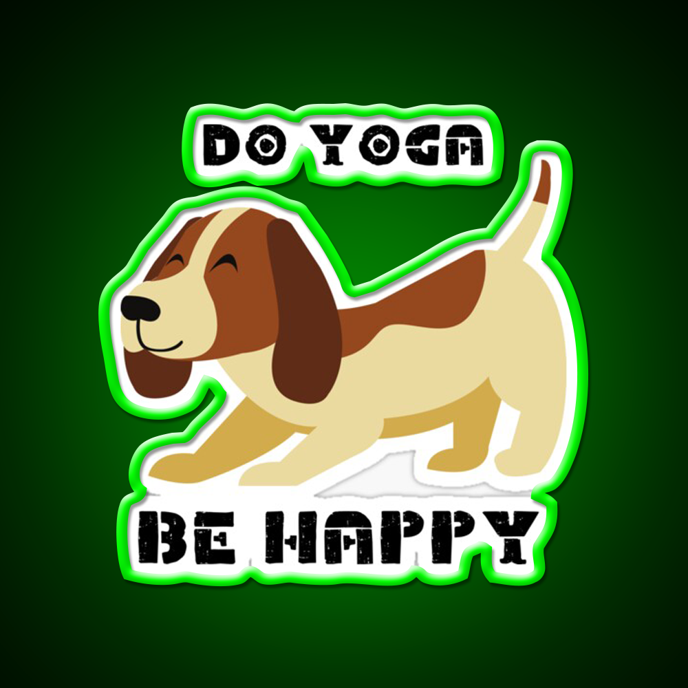 Do Yoga Be Happy Yoganamaste Health Yoga Led Neon Sign Rgb Color