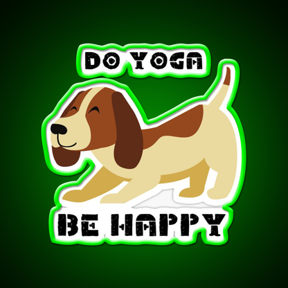 Do Yoga Be Happy Yoganamaste Health Yoga Led Neon Sign Rgb Color