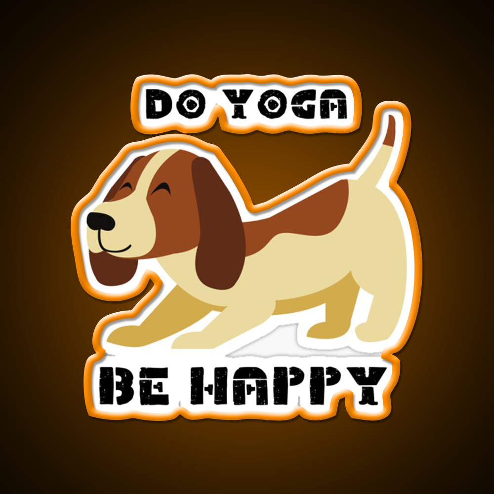 Do Yoga Be Happy Yoganamaste Health Yoga Led Neon Sign Rgb Color