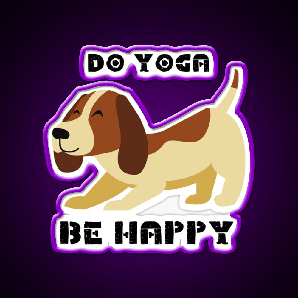 Do Yoga Be Happy Yoganamaste Health Yoga Led Neon Sign Rgb Color - Shineneon