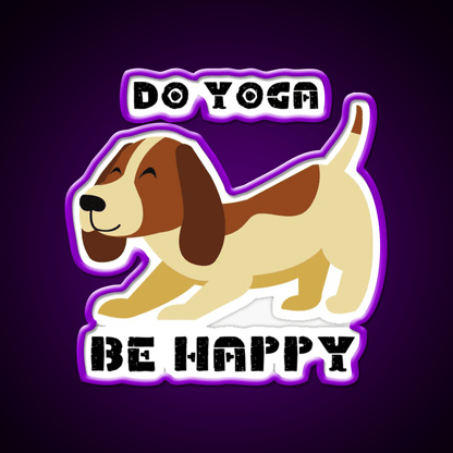 Do Yoga Be Happy Yoganamaste Health Yoga Led Neon Sign Rgb Color - Shineneon