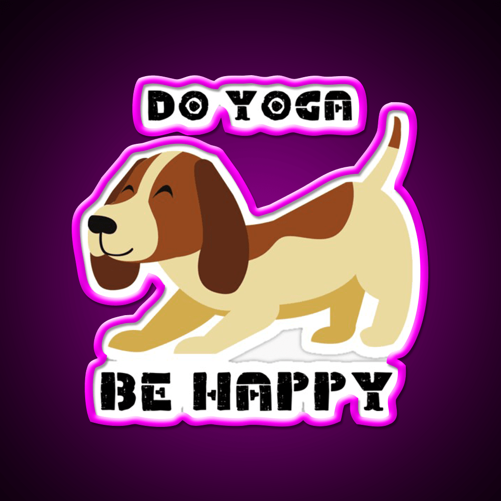 Do Yoga Be Happy Yoganamaste Health Yoga Led Neon Sign Rgb Color - Shineneon