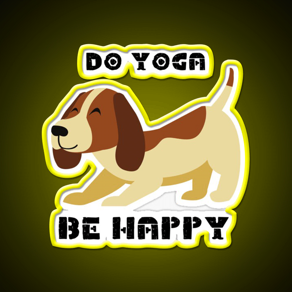 Do Yoga Be Happy Yoganamaste Health Yoga Led Neon Sign Rgb Color