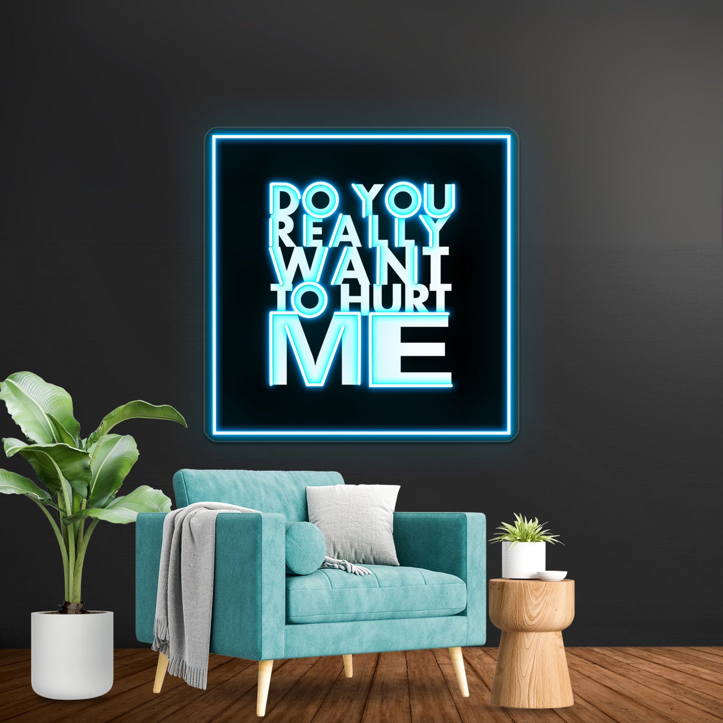 Do You Really Want To Hurt Me Wall Artwork Neon Signs