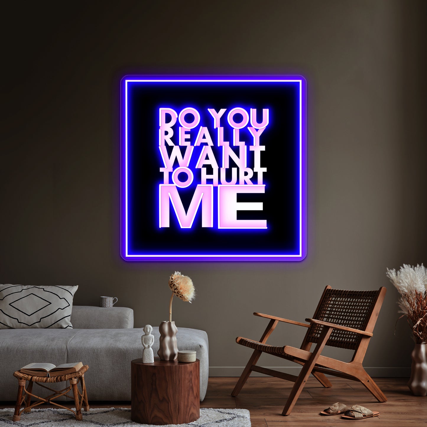 Do You Really Want To Hurt Me Wall Artwork Neon Signs