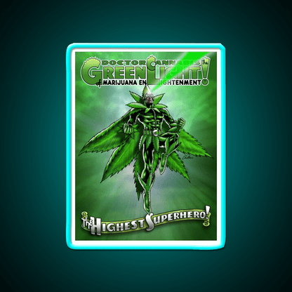 Doctor Hemp Inspired Green Leaf Led Neon Sign Rgb Color - Shineneon