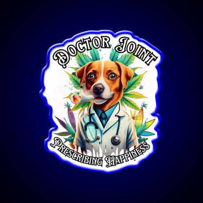 Doctor Joint Blaze 420 Hemp Inspired Green Leaf Led Neon Sign Rgb Color - LED neon sign view 5