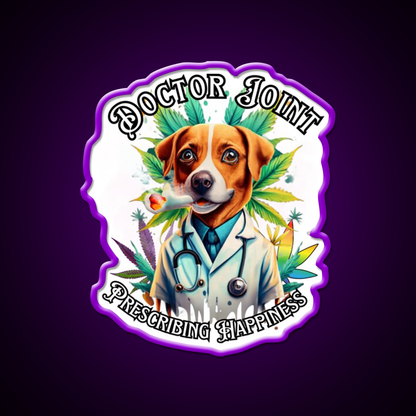 Doctor Joint Blaze 420 Hemp Inspired Green Leaf Led Neon Sign Rgb Color - LED neon sign view 9