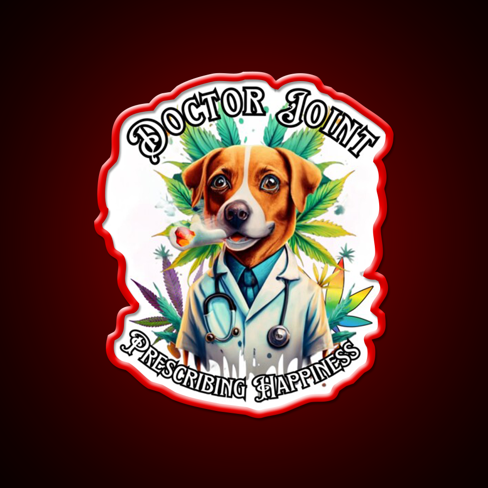 Doctor Joint Blaze 420 Hemp Inspired Green Leaf Led Neon Sign Rgb Color - LED neon sign view 10