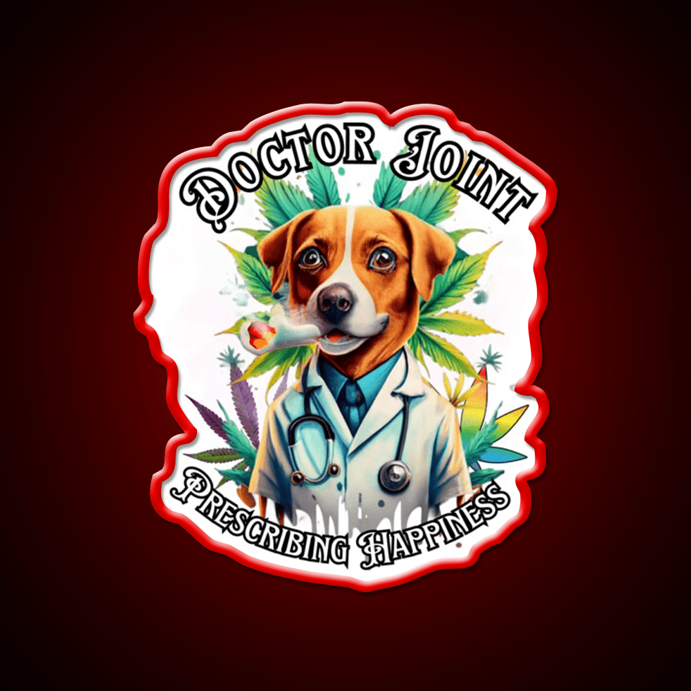 Doctor Joint Blaze 420 Hemp Inspired Green Leaf Led Neon Sign Rgb Color - Shineneon