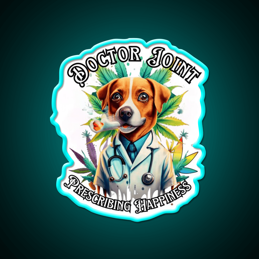Doctor Joint Blaze 420 Hemp Inspired Green Leaf Led Neon Sign Rgb Color - Shineneon