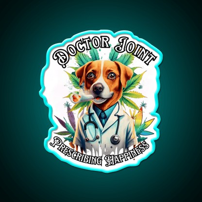 Doctor Joint Blaze 420 Hemp Inspired Green Leaf Led Neon Sign Rgb Color - Shineneon