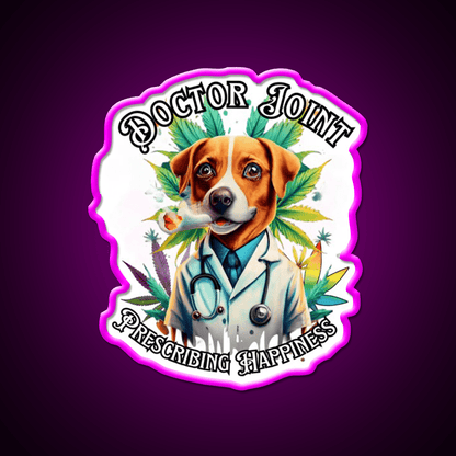 Doctor Joint Blaze 420 Hemp Inspired Green Leaf Led Neon Sign Rgb Color - Shineneon