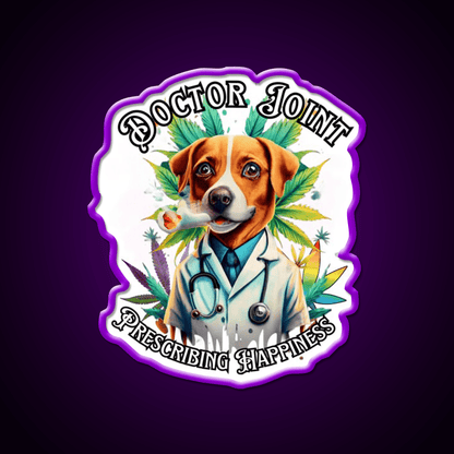 Doctor Joint Blaze 420 Hemp Inspired Green Leaf Led Neon Sign Rgb Color - Shineneon
