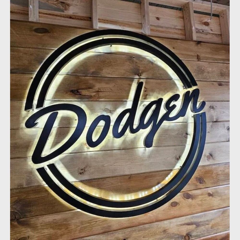Dodgen With Circle 3D Backlit Channel Letters Led Light Sign