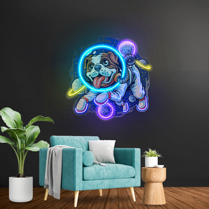Dog Astronaut Led Neon Sign Light Custom Led Signs