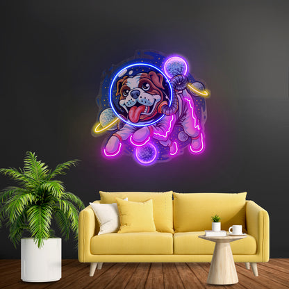 Dog Astronaut Led Neon Sign Light Custom Led Signs