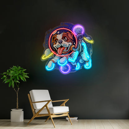 Dog Astronaut Led Neon Sign Light Custom Led Signs