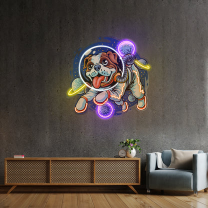 Dog Astronaut Led Neon Sign Light Custom Led Signs