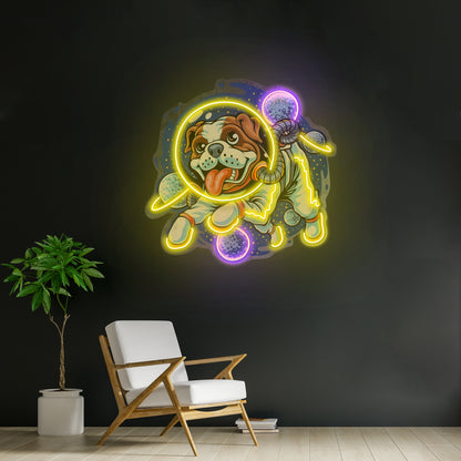 Dog Astronaut Led Neon Sign Light Custom Led Signs