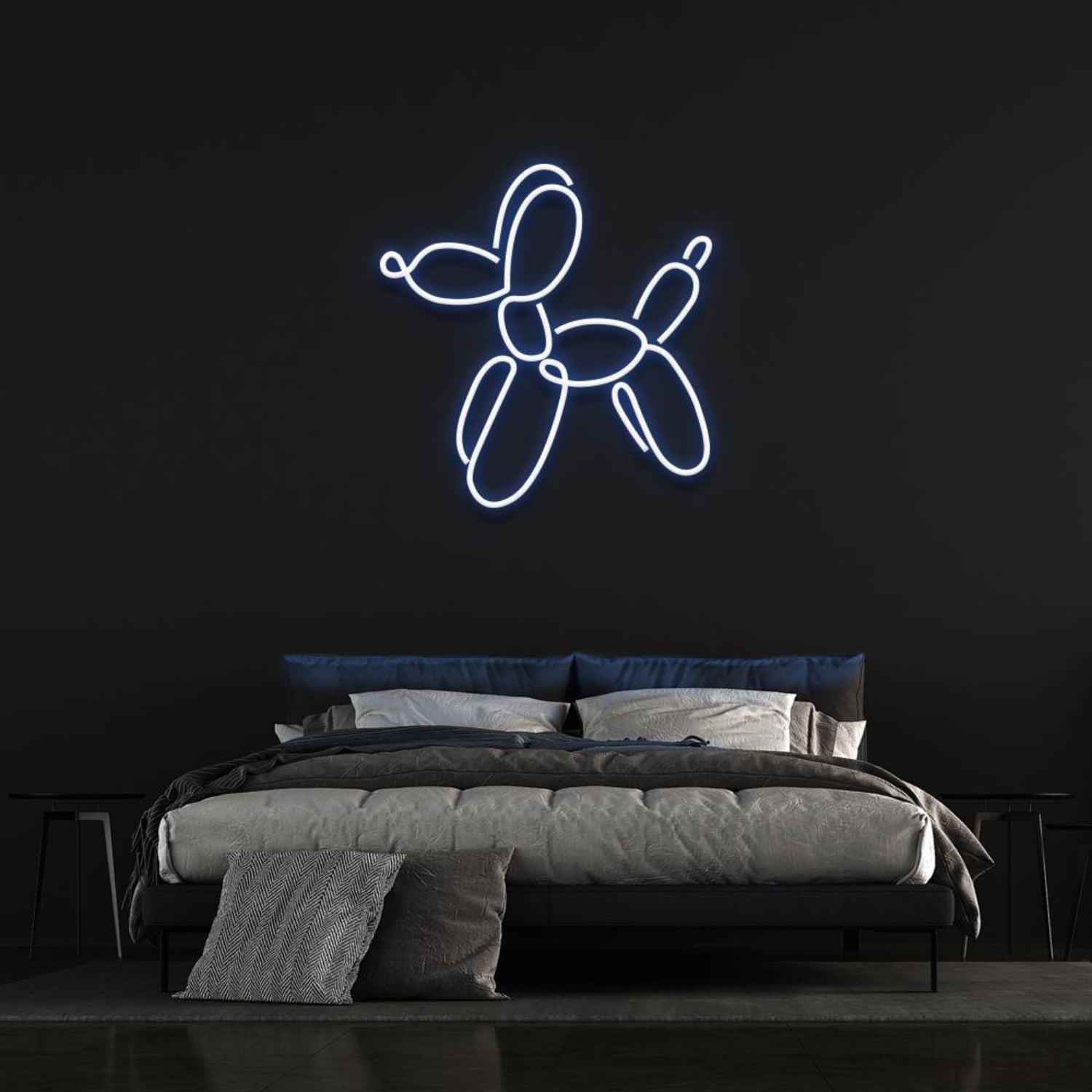 Dog Balloon By Jeff Koons Yellow Led Neon Sign For Bedroom Wall Art | Shineneon
