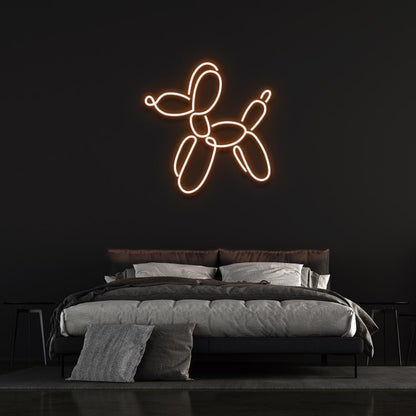 Dog Balloon By Jeff Koons Yellow Led Neon Sign For Bedroom Wall Art | Shineneon