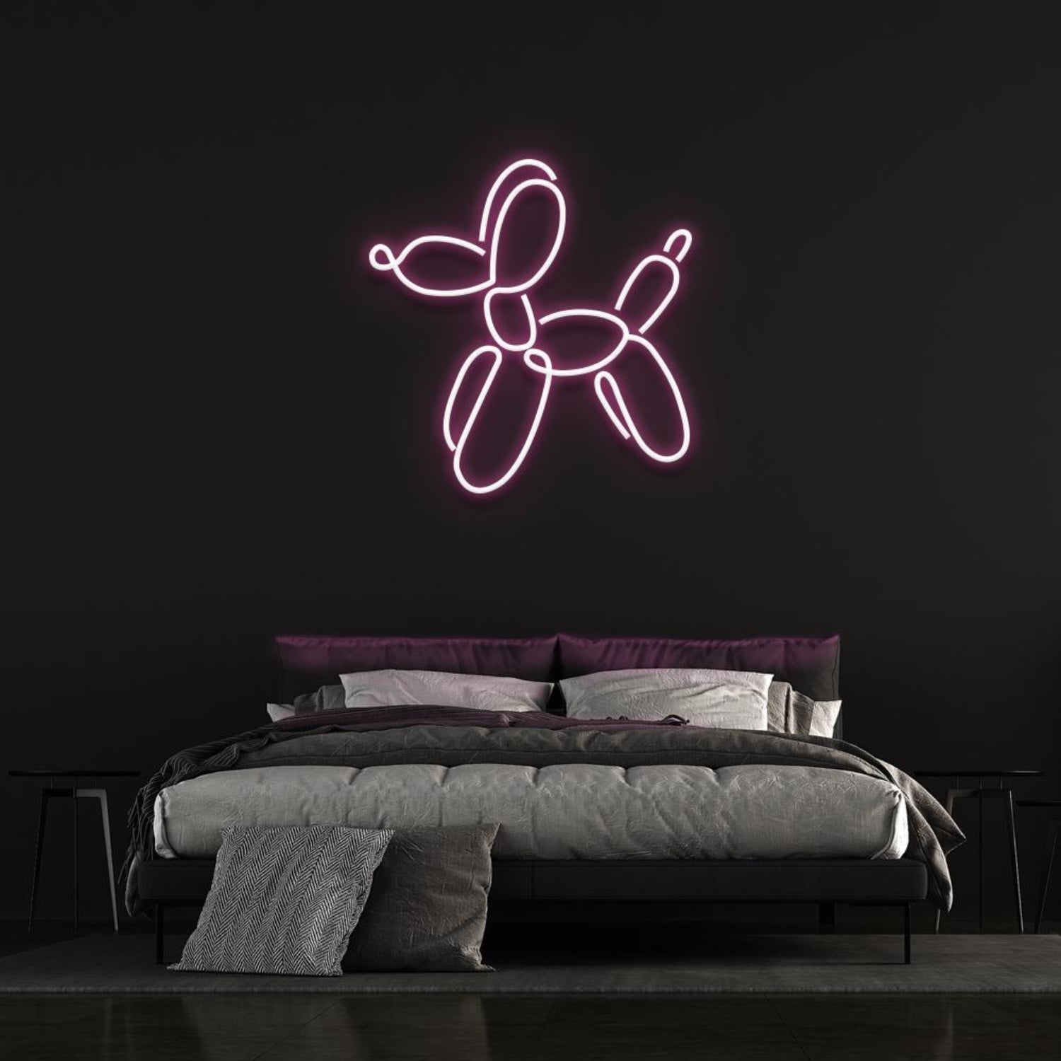 Dog Balloon By Jeff Koons Yellow Led Neon Sign For Bedroom Wall Art | Shineneon