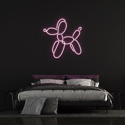 Dog Balloon By Jeff Koons Yellow Led Neon Sign For Bedroom Wall Art | Shineneon