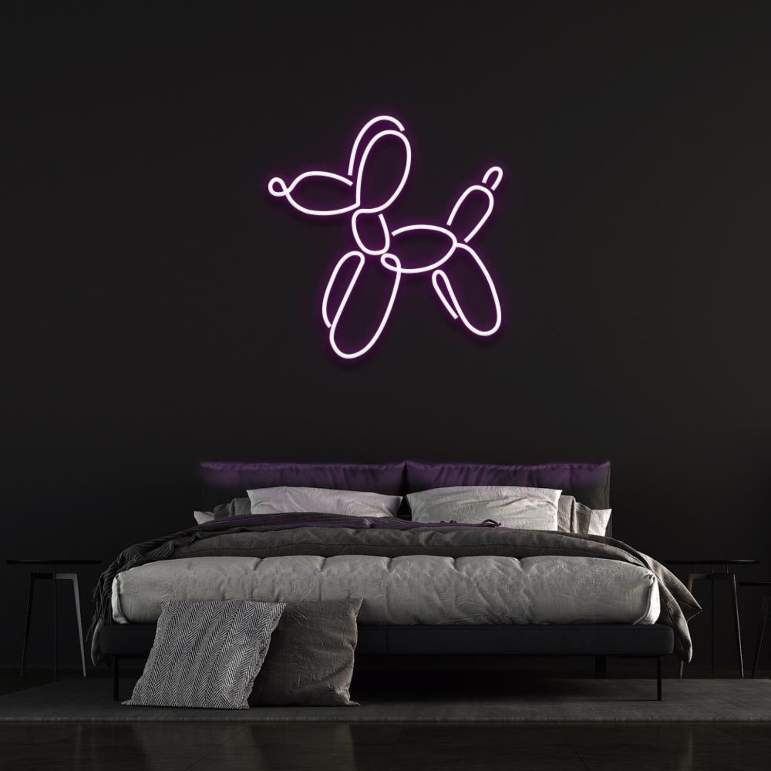 Dog Balloon By Jeff Koons Yellow Led Neon Sign For Bedroom Wall Art | Shineneon