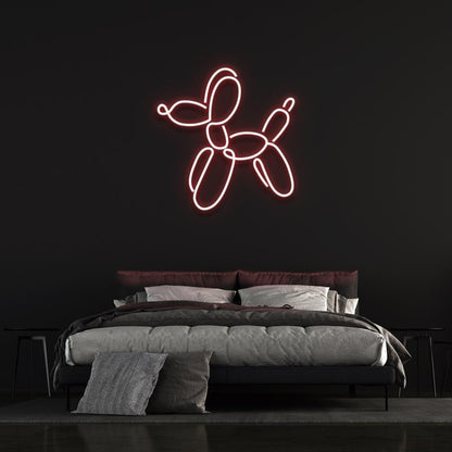 Dog Balloon By Jeff Koons Yellow Led Neon Sign For Bedroom Wall Art | Shineneon