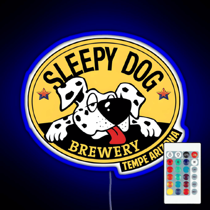 Dog Brewery Logo Rgb Led Neon Sign Pop Wall Art