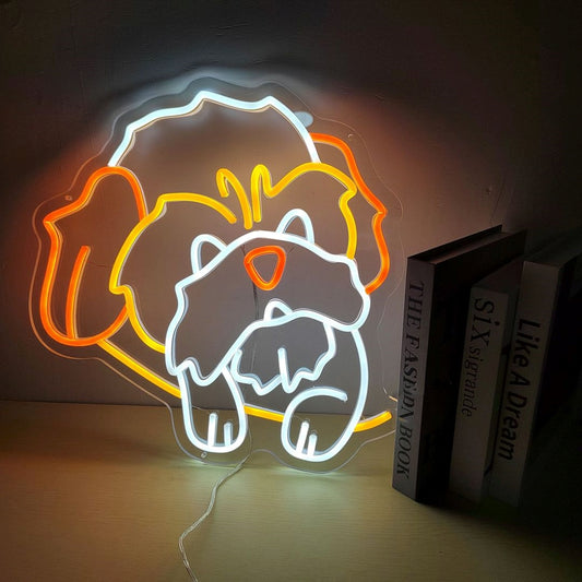 Dog Cute Puppy Led Sign Business Neon Sign