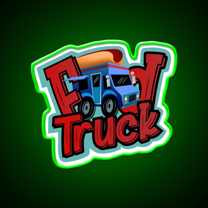 Dog Food Truck Fast Food Led Neon Sign For Burger Place Rgb Color - Shineneon