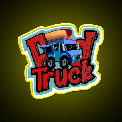 Dog Food Truck Fast Food Led Neon Sign For Burger Place Rgb Color - Shineneon