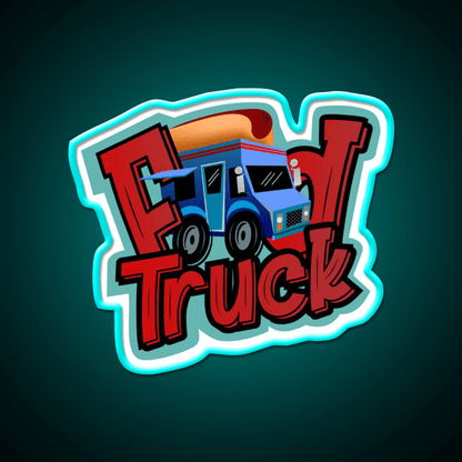 Dog Food Truck Fast Food Led Neon Sign For Burger Place Rgb Color - Shineneon