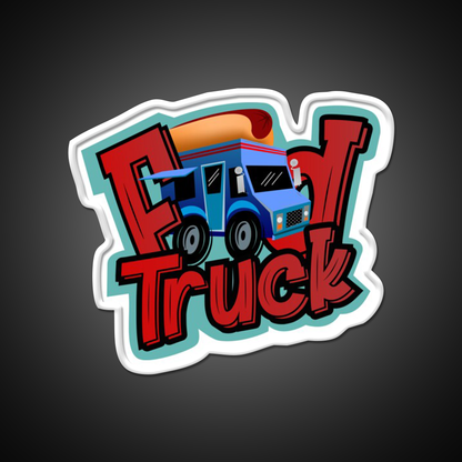 Dog Food Truck Fast Food Led Neon Sign For Burger Place Rgb Color