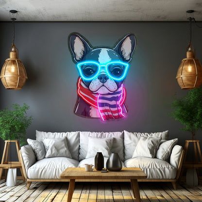 Dog Glass Led Neon Sign Light Custom Led Signs - Shineneon