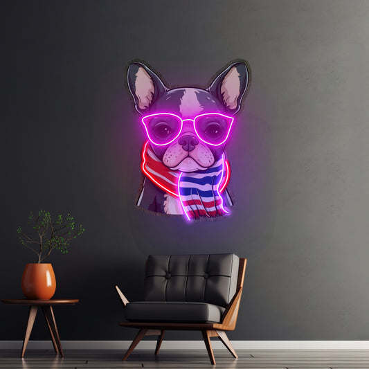 Dog Glass Led Neon Sign Light Custom Led Signs