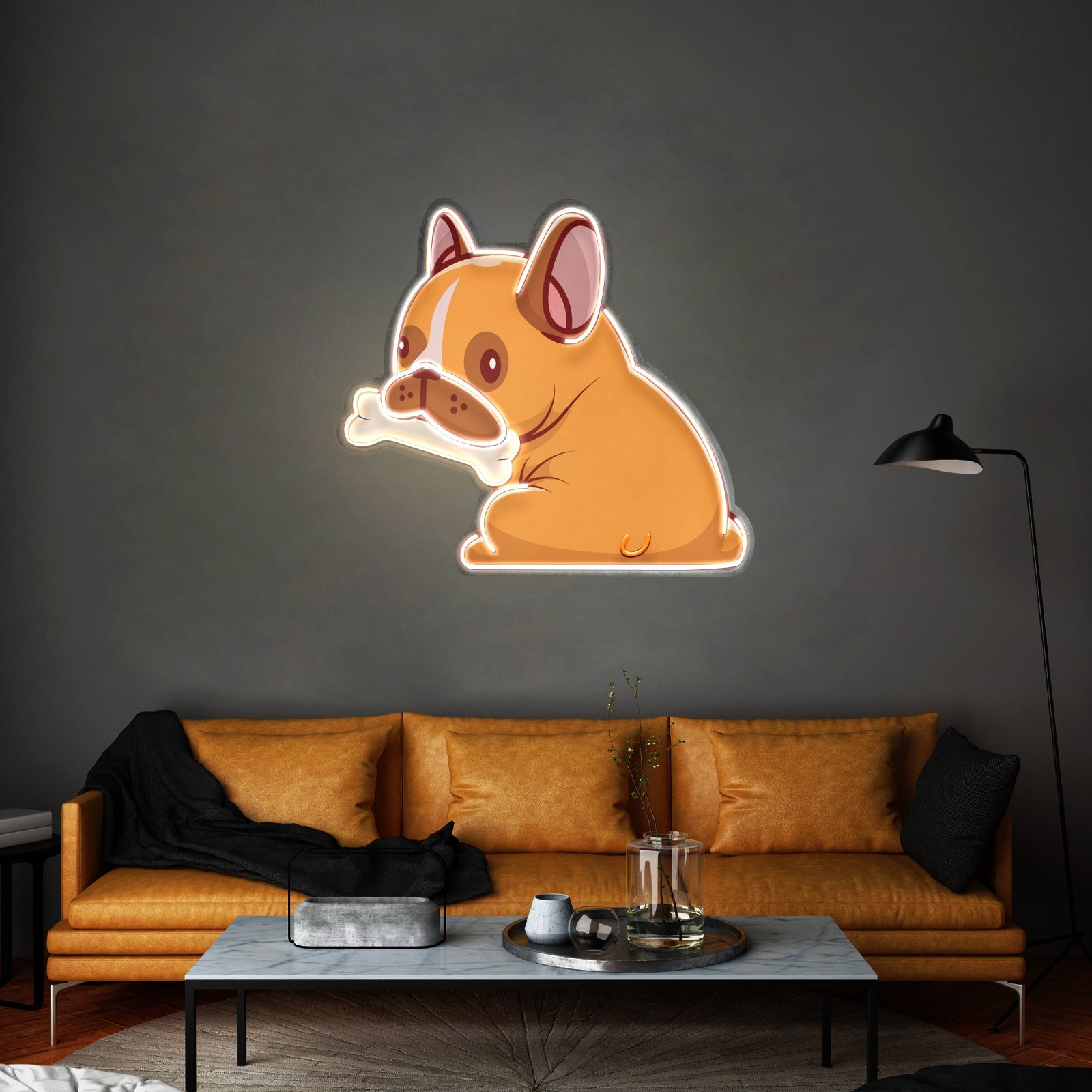 Dog Gnawing Bone Led Neon Sign Light Custom Led Signs - Shineneon